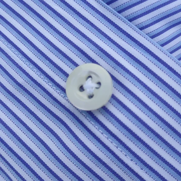PHINEAS COLE Men's Luxury French Cuff, Spread Collar Luxury Stripe Shirt.